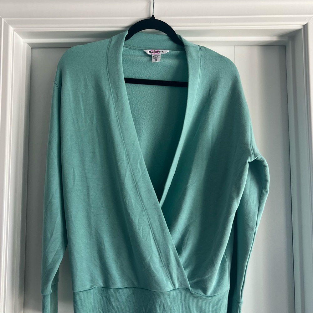 Athleta Green Wrap Sweatshirt